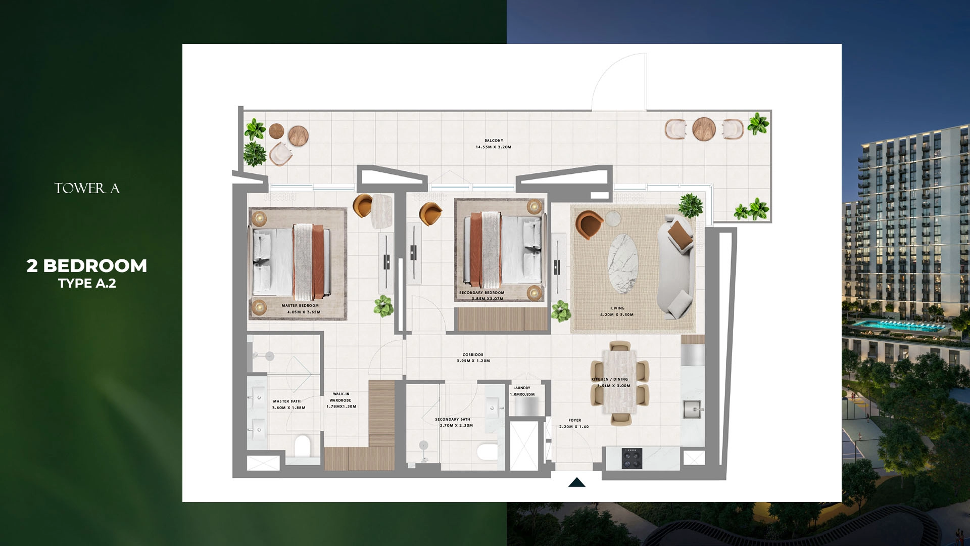2 BR - Type B